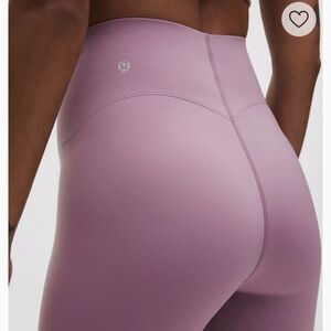 lululemon athletica Women's Lavender Leggings Glow up HR Tights 25”